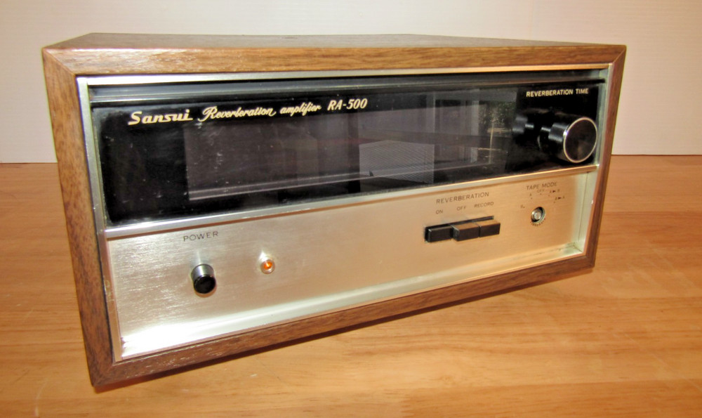 VTG Sansui RA-500 HiFi Reverb Amplifier Wood Case UNTESTED – Read Below.