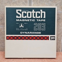 Scotch 203 Vintage Magnetic Tape 540m 1800ft Polyester Reel 7in