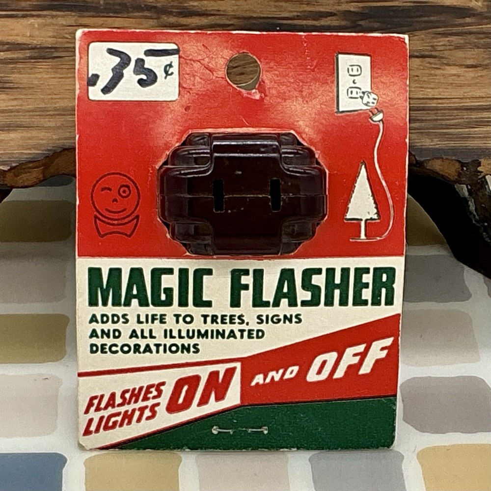 1960’s Bakelite Magic Flasher – Flashes Lights ON and OFF Made in the USA
