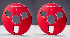 One Pair 10.5” red Pioneer Tape reel High Quality Aluminum Take Up Reel
