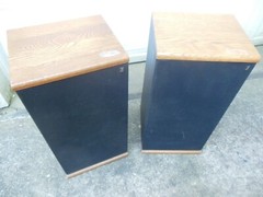 Vintage Acoustic Research AR TSW 410 3 Way Speakers Oak Cabinet For Parts Repair