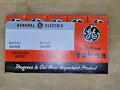 New Old Stock – General Electric 6KS6/6BN6 Electron Tubes (5 Pack) – Made in USA