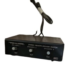 Vintage Realistic Stereo Remote Speaker Switch 3-Way 40-125A Radio Shack