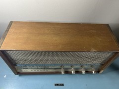 Alaron 7 Tube AM/FM SW Vintage Radio A53000 Japan 2 Speaker *TESTED WORKS*