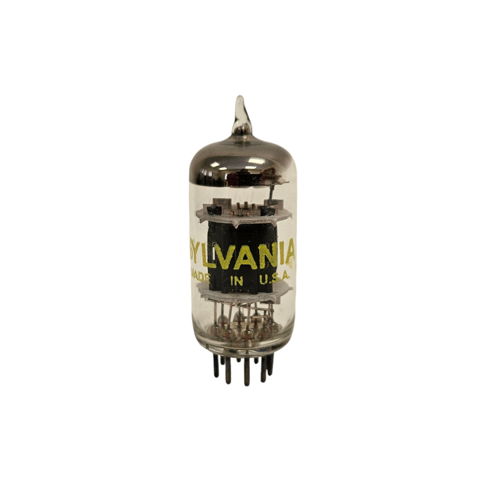 5814WA SYLVANIA BLACK ANODE TRIPLE MICA NOS VALVE TUBE