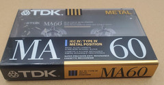 TDK MA 60 Metal Cassette Blank Tape Type IV Sealed Made in Japan Vintage
