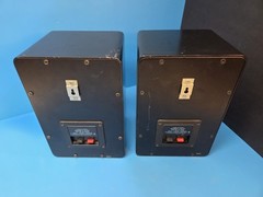Realistic Metal Minimus-11 Book Shelf Speaker Pair Black 8 Ohms 50W TESTED