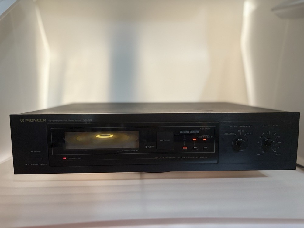 Vintage Pioneer SR-60 Stereo Reverberation Amplifier ~ Clean ~ Parts POWERS ON