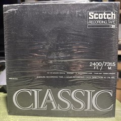 Scotch Classic 7″ inch Reel to Reel Magnetic Audio Tape 1/4″ DP 2400 FT 2 Hours