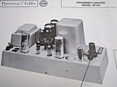 STROMBERG-CARLSON AP-60 AMP AMPLIFIER PHOTOFACT