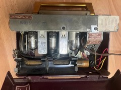 Vintage tube radio Philco Powers On