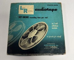 Vintage LR Audiotape Reel 1800ft 1-mil Cellulose Acetate Tape OPEN BOX