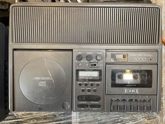 Eiki 7070A, Stereo, Compact Disc Player and Cassette Tape Recorder, Working