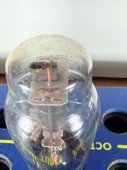 Philco 6F6G Engraved Base Tested Good Tube