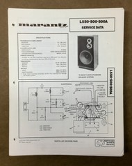 Marantz LS50 LS500 LS500B Speaker Service Manual *Original*