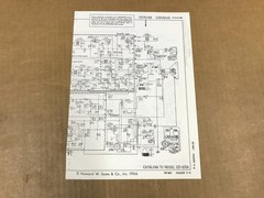 Vintage Photofact Folder 801-9- Catalina TV Model Schematic, 122-632A