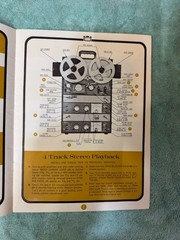 Roberts 997 Akai M-7 M-8 tube reel to reel tape recorder parts 770X 990 720
