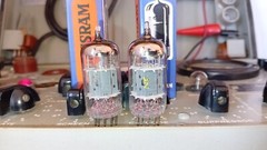 ECC83 12AX7 x2 Tungsram Hungary,Tested,TV7 tube tester