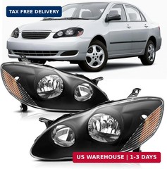 Headlights Assembly Compatible with 2003 2004 2005 2006 2007 2008 Toyota Corolla