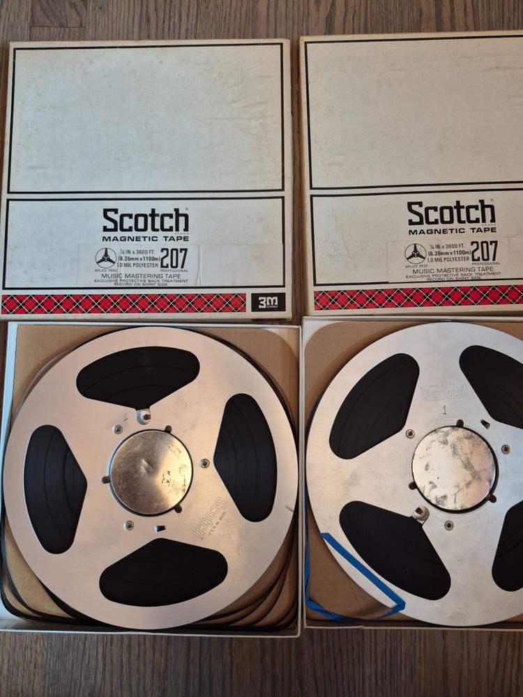 Scotch Japan 207 Mastering Reel Tape 10.5 Metal Reel original box prerecorded