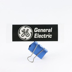 GE logo badge 3D Sticker Decal waterproof 108mm(4.25″)X40mm(1.57″)BLACK
