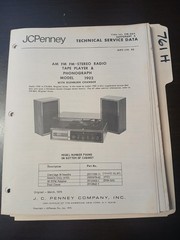 JC Penney 1902 Service Manual Original Repair Book Stereo Tape Record Player