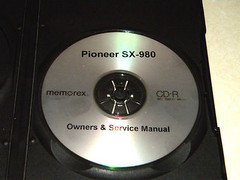PIONEER STEREO RECEIVER SX-980 SERVICE & OWNER’S MANUAL ON A CD FREE SHIPPING