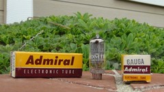 6AU6A x2 NOS/NIB Admiral (GE) Pentode Tube-Date Matched Pair-Tested-Free Ship US