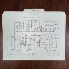 RARE VINTAGE ELECTRO-HARMONIX Y TRIGGERED FILTER PEDAL SCHEMATICS