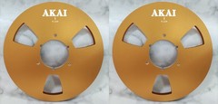One Pair 10.5” Gold Akai Tape Reel High Quality Aluminum Take Up Reel
