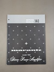 Marantz Model 140 Stereo Power Amplifier Service Manual D-1078