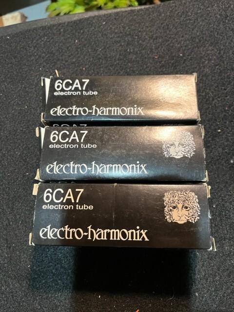 Lot of 3 Electro-Harmonix 6CA7 Electon Tubes Russia