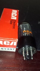 ⭐USA ⭐ NEW NOS NIB RCA 5Y3GT 5Y3GT Black Plate tube TV7 Tested⭐
