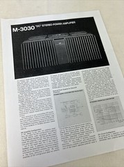 JVC M-3030 AMPLIFIER INSTRUCTION BOOK PRINT COPY D1306