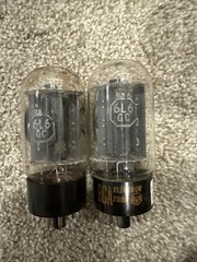 Matched Pair RCA 6L6GC Black Plate Medical Grade Tested Strong TV 7