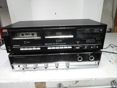 VTG Panasonic RE-7670 FM-AM Stereo Receiver & Sanyo Cassette RD-W49 “SEE VIDEO”