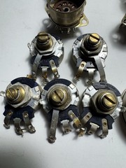 ⚡️Vintage CTS Pots 250K 50K 1K EBY 7 & 9 Pin Tube Sockets Amp Radio Parts Lot⚡️