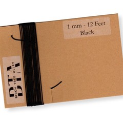 12 Ft Dial Cord String (144″) BRAIDED 1mm BLACK for Vintage Tube Radio Tuner