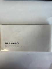 BECKMAN BOOKLET TECH 350 & TECH 360 DIGITAL MULTIMETERS ORIGINAL FACTORY ISSUE