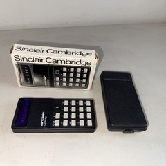 Vintage 1973 Sinclair Cambridge Calculator Type 1 Box Case Parts Repair Retro