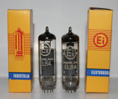 Matched Pair Ei EL84 tubes, Tested Excellent ! (2)