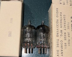 JRP-9001 May 1945 Date Pair Raytheon JAN US Army/Navy ⚓️ Insignia WWII Tubes NOS