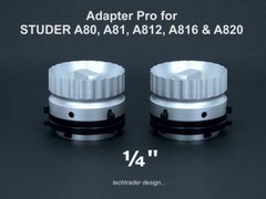 2 NAB adapters per ¼ inch for STUDER A80, A81, A812, A816 & A820 machines