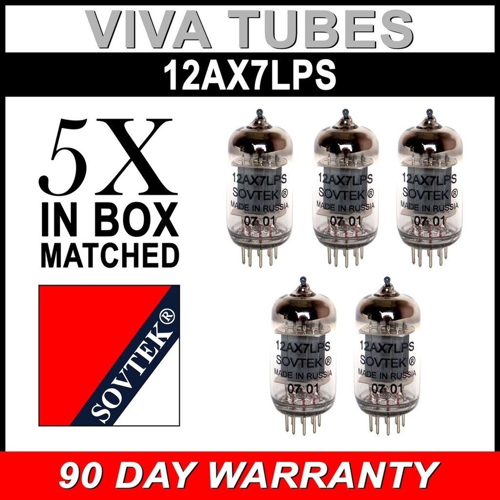 New Matched Quintet (5) Sovtek 12AX7LPS / ECC83 12AX7 Vacuum Tube FREE SHIP