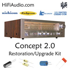 Concept 2.0 receiver rebuild restoration recap service kit fix repair capacitor
