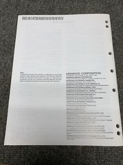 Kenwood RXD– 951/951E/951W/A900/A700/A700E/A700W/V616/V818/V919 Service Manual