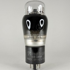 (1) Tested Firestone Air Chief 6V6G Tube Black Glass Foil Getter by Ken Rad TOA