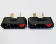 2 Pioneer SX-424 Reciever Speaker Connectors Adapter Plugs, Also Akai and Allied