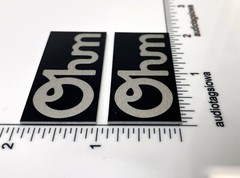 Ohm Speakers Custom Made Reproduction Badges for Walsh 1, 2 or 3 Thick Aluminum