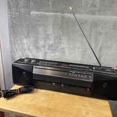 Vintage Sony Sound Rider Boombox Dual Cassette AM/FM Radio CFS- W301 – Parts